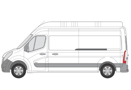 Image du vehicule RENAULT MASTER III L3H3 PHASE 1 - 4P -3500- MOYEN (3682mm) SURÉLEVÉ 2010-04->2015-06