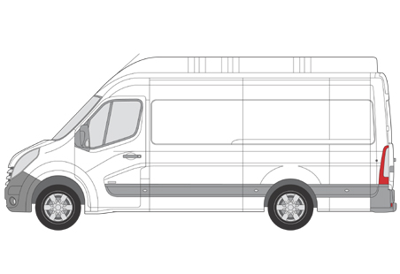 Image du vehicule RENAULT MASTER III L3H3 PHASE 1 - 4P -3300- LONG (4332mm) SURÉLEVÉ 2010-04->2015-06