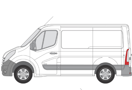 Image du vehicule RENAULT MASTER III L1H1 FOURGON PHASE 1 - 4P -2800- COURT (3182mm) 2010-04->2015-06