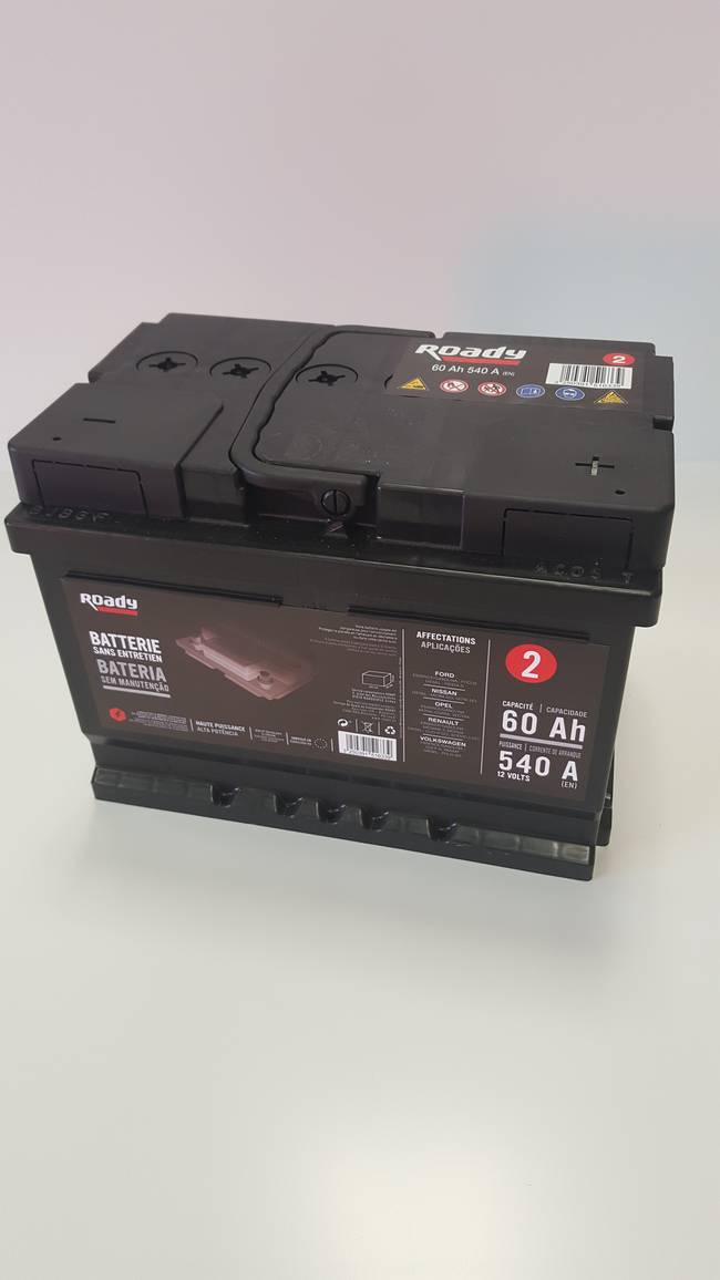 Batterie ROADY N2 60AH 540A