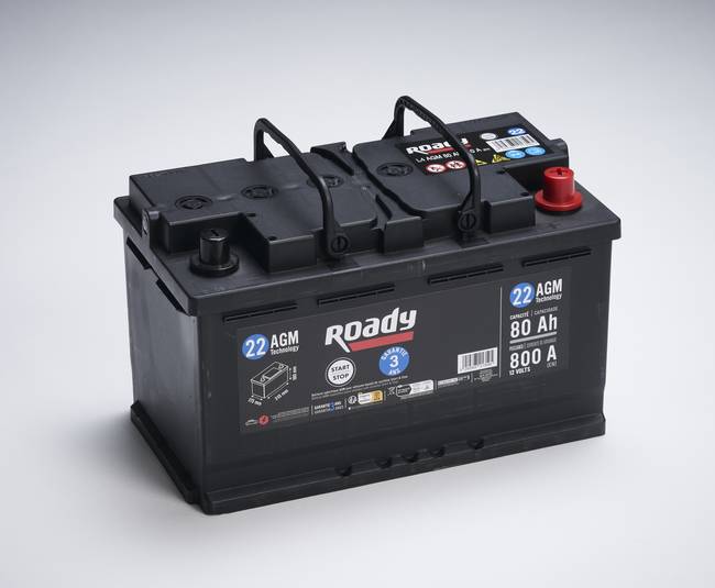 Batterie Start & Stop ROADY AGM N22 80AH 800A