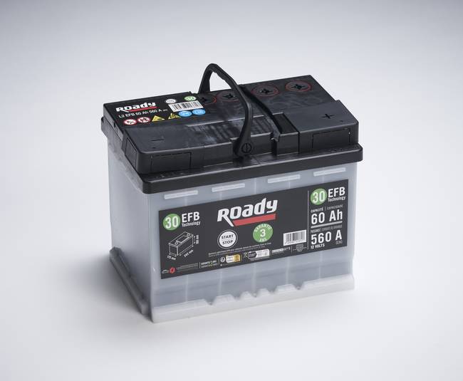 Batterie Start & Stop ROADY EFB N30 60AH 560A